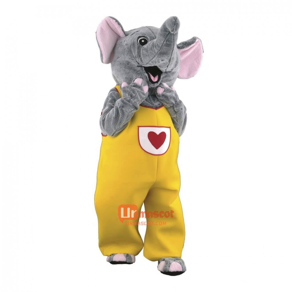 Cute Happy Elephant Custom Cartoon Mascot Costume