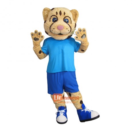 Cute Naughty Cheetah Custom Cartoon Mascot Costume