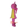 Cute Pink Elephant Mascot Cartoon Costume