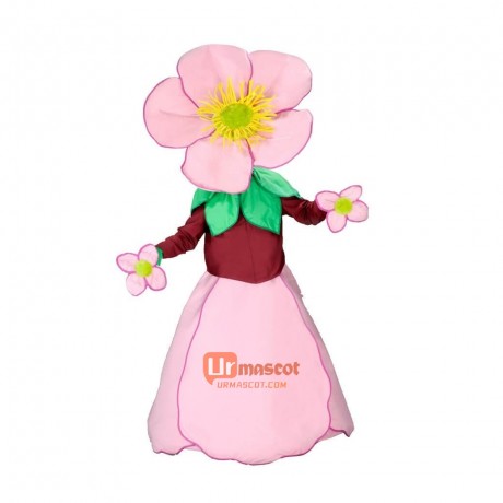 Cute Pink flowers Custom Cartoon Mascot Costume
