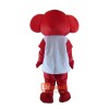 Cute Red Elephant Mascot Cartoon Costume