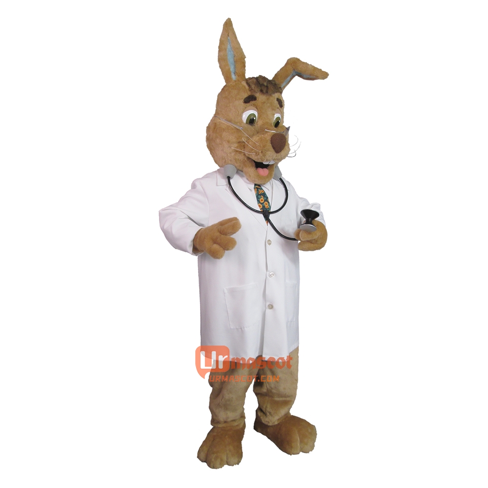 Cute Wellness Rabbit Custom Cartoon Mascot Costume