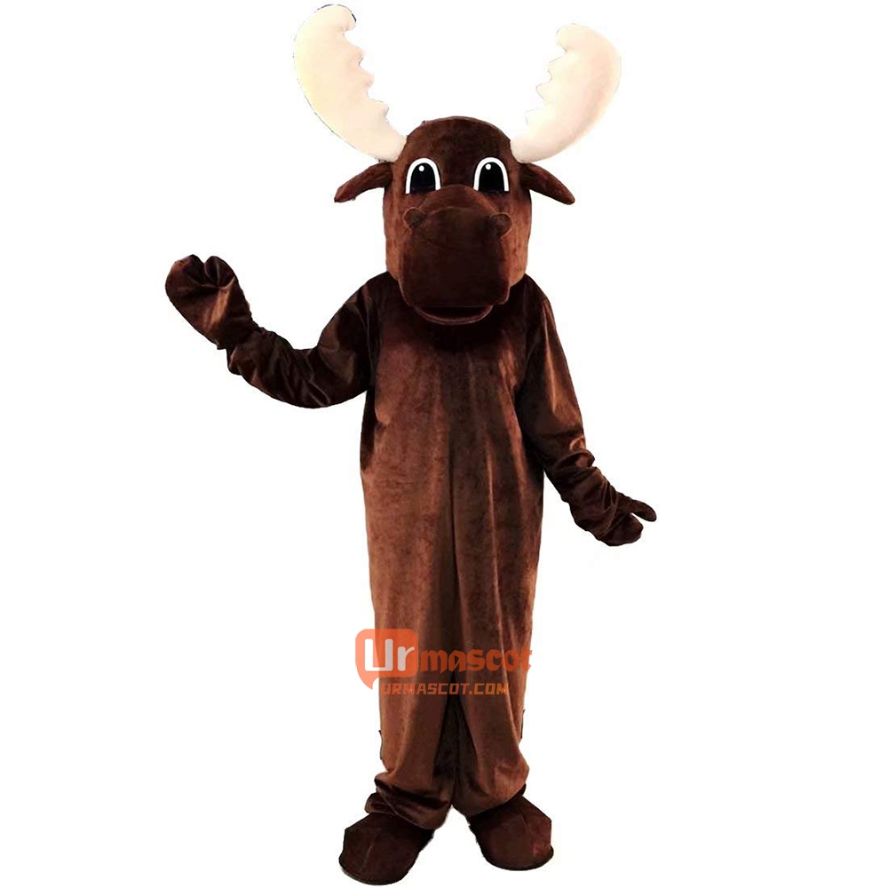 Deer Cartoon Mascot Costume Plush with Mask