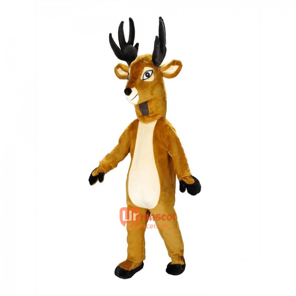 Disguise Cartoon Mascot Costume Plush with Mask of North Reindeer
