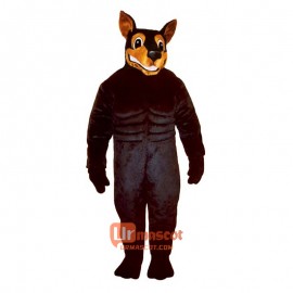 Doberman Cartoon Costume Mascot