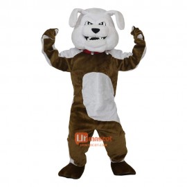 Dog Bulldog Fierce Dog Vicious Dog Cartoon Mascot Costume Plush with Mask