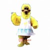 Dolly Duck (without dress) Cartoon Costume Mascot