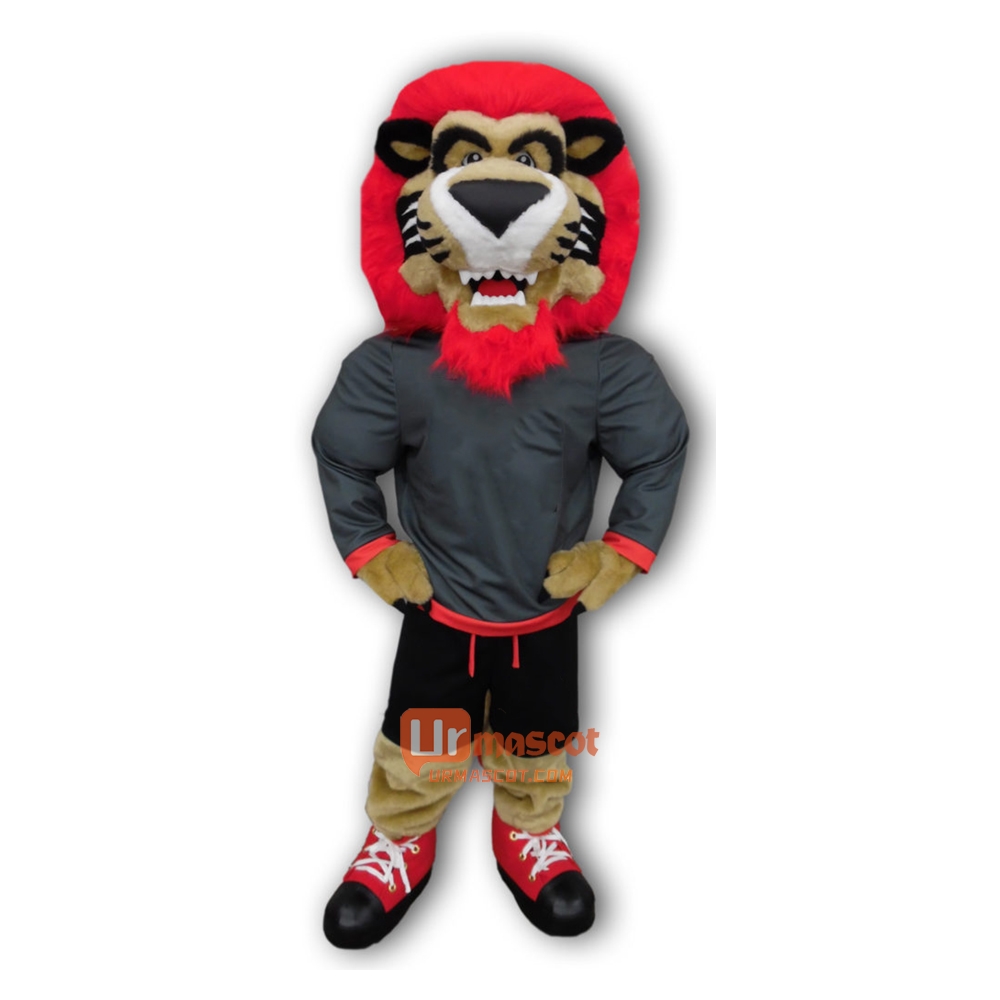 Domineering Lion Cartoon Mascot Costume