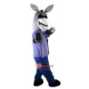 Donkey Cartoon Mascot Costume Plush with Mask