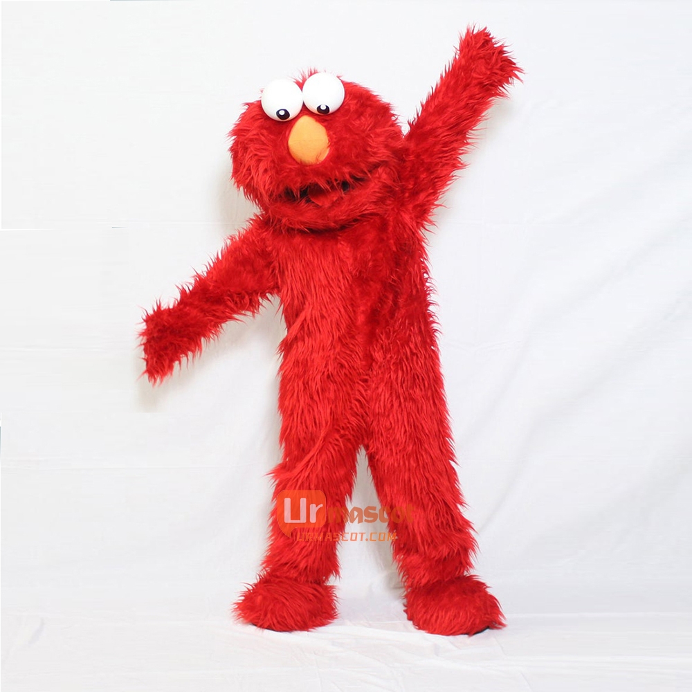 Elmo Plush Red Monster Mascot Costume Cosplay Outfits