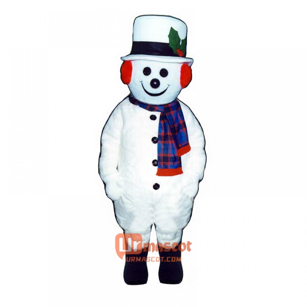 Extra Round Snowman Hat Scarf Cartoon Costume Mascot