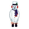 Extra Round Snowman Hat Scarf Cartoon Costume Mascot