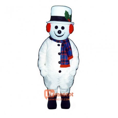 Extra Round Snowman Hat Scarf Cartoon Costume Mascot