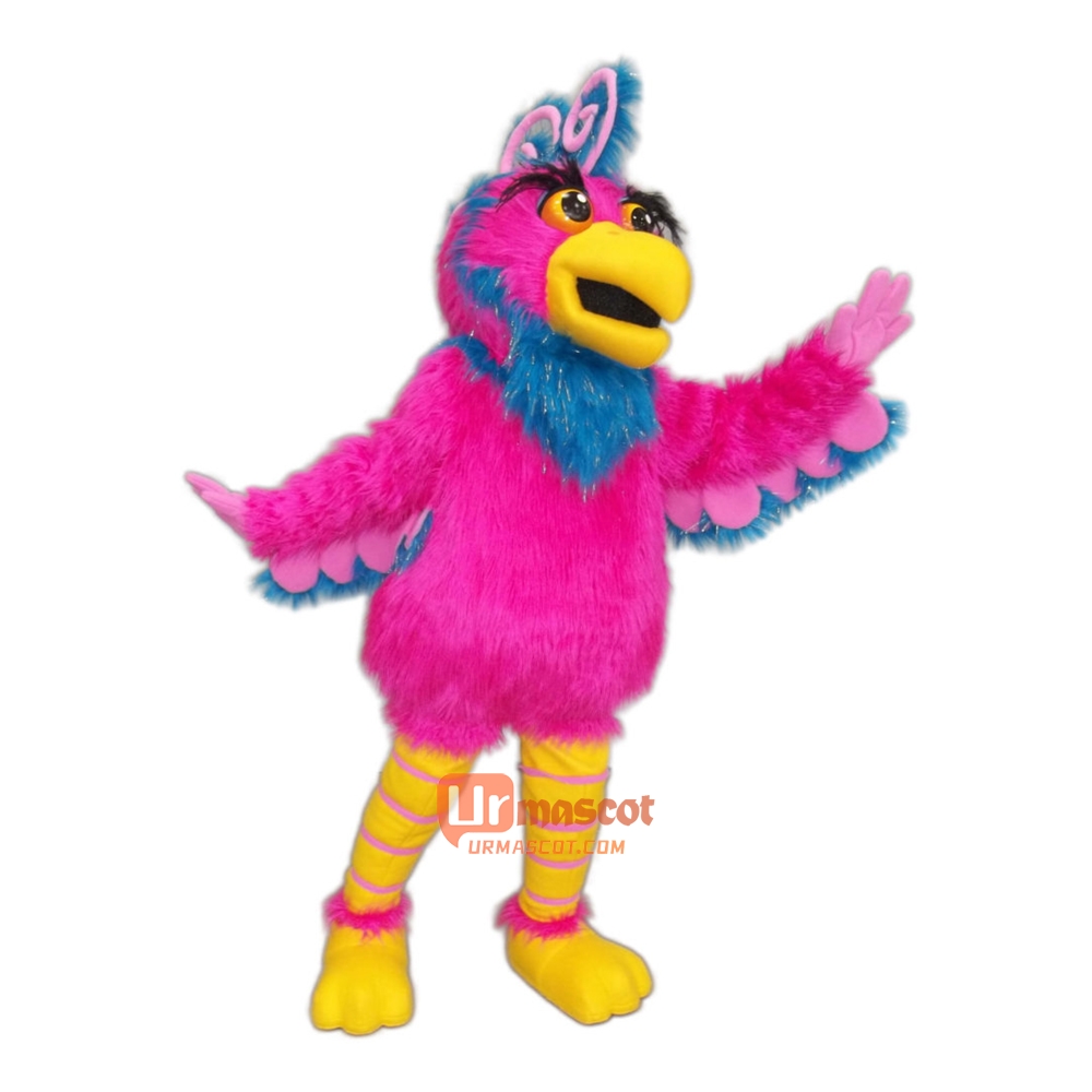 Fair Charming Parrot Cartoon Mascot Costume