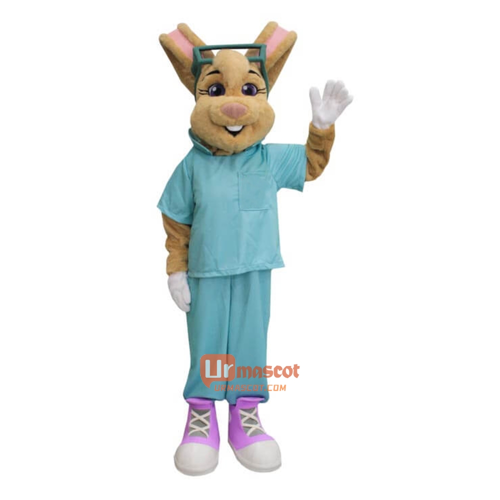 Fair Dr Rabbit Mascot Costume Cosplay Outfits