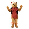 Fancy Bear with Bow Cartoon Costume Mascot