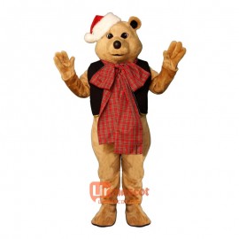 Fancy Bear with Bow Custom Cartoon Mascot Costume