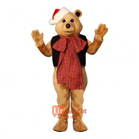Fancy Bear with Bow Custom Cartoon Mascot Costume