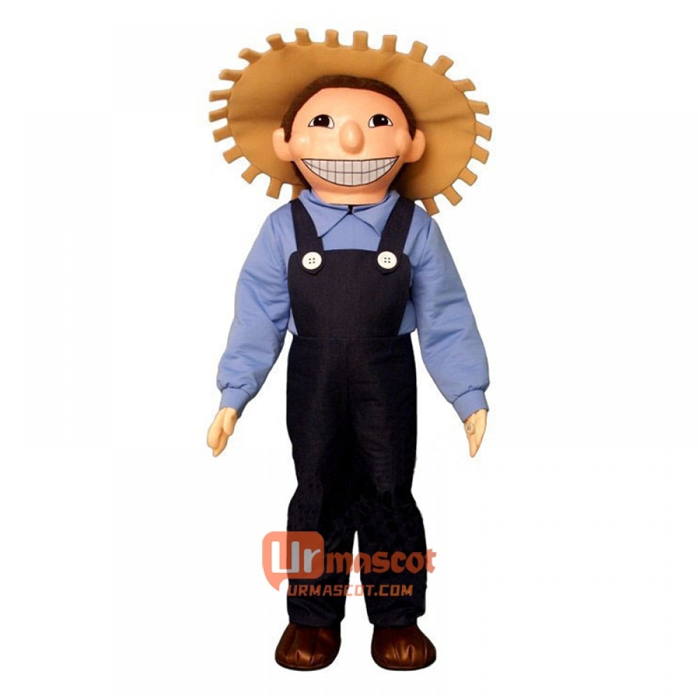 Farm Boy Cartoon Costume Mascot