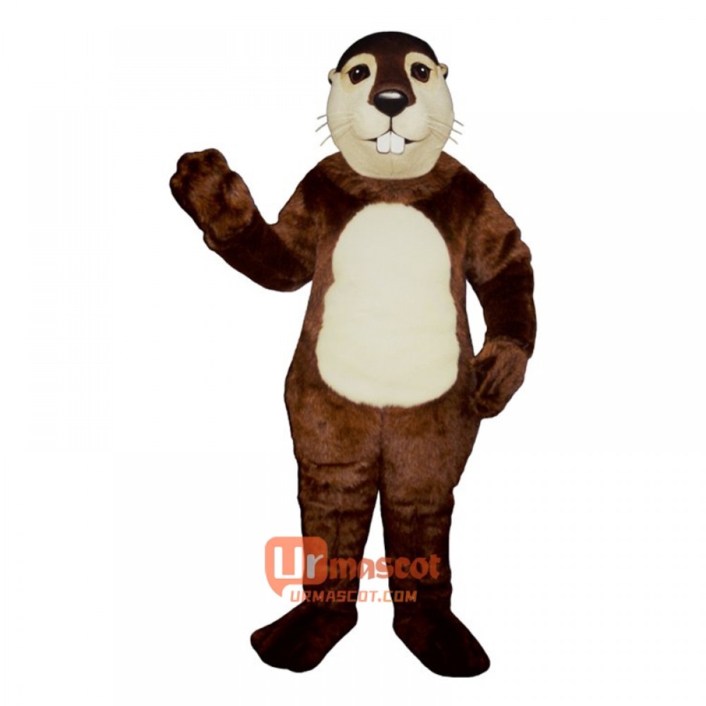 Fat Beaver Cartoon Costume Mascot