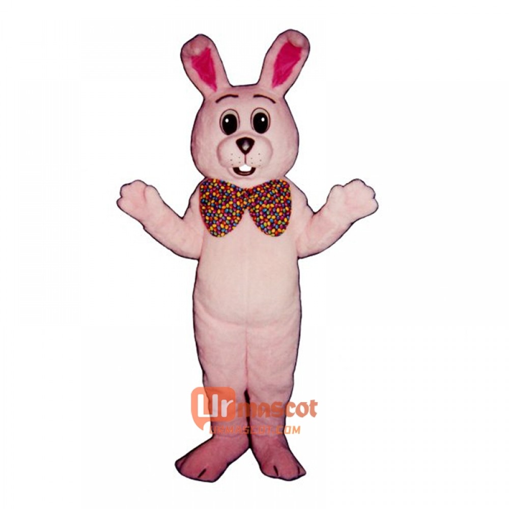 Fat Bunny Tie Cartoon Costume Mascot