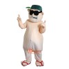 Fat Man Cartoon Mascot Costume Plush with Mask