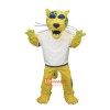 Ferocious Jaguar Cartoon Mascot Costume