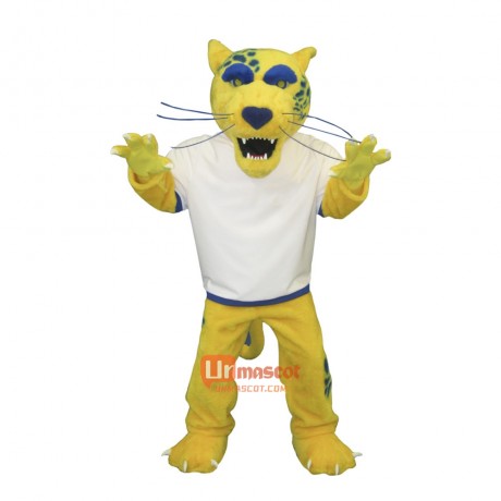 Ferocious Jaguar Cartoon Mascot Costume