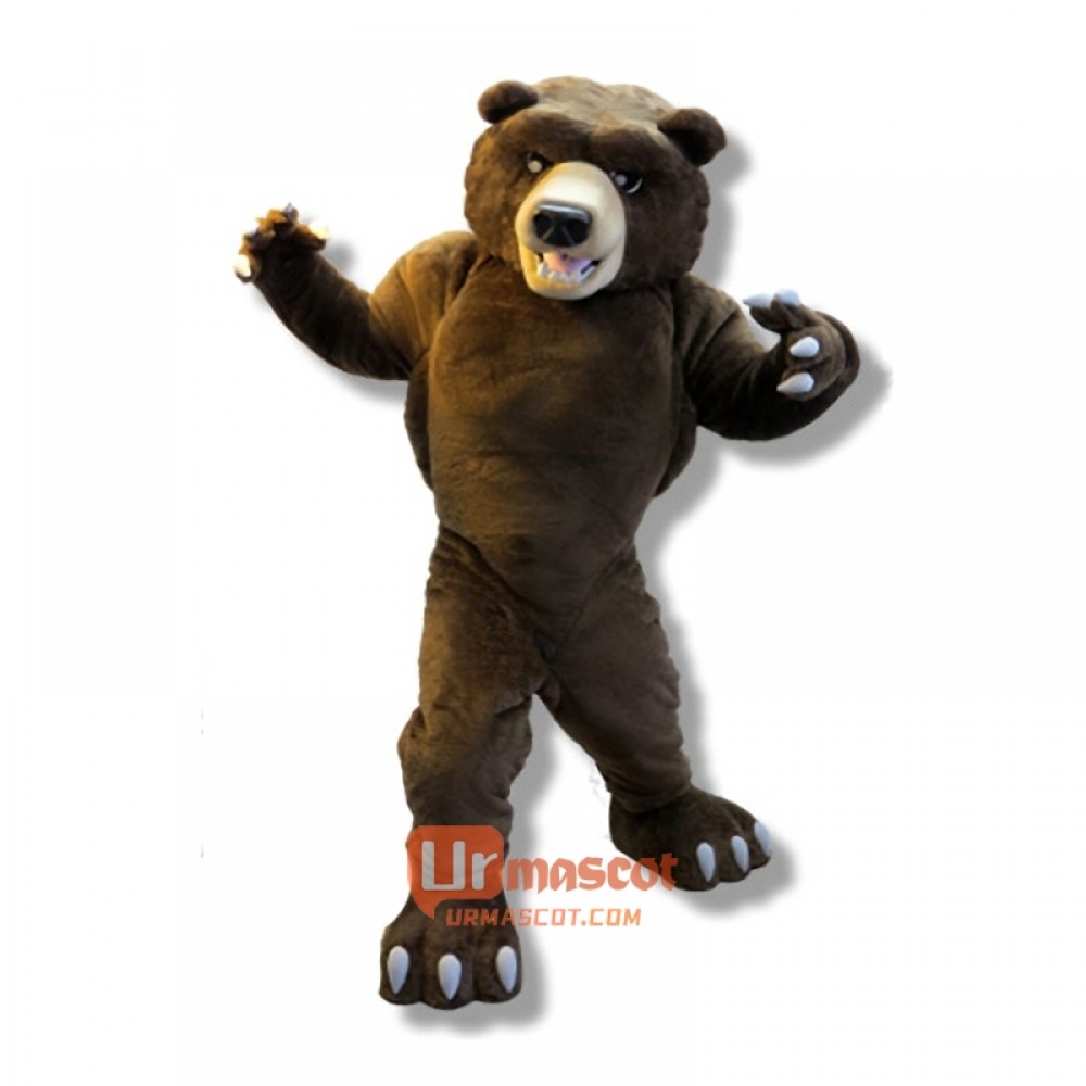 Fierce Grizzly Bear Cartoon Mascot Costume Cosplay Outfits