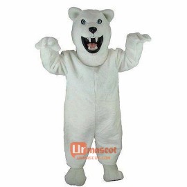 Fierce Polar Bear Cartoon Mascot Costume Cosplay Outfits