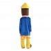 Firemen Cartoon Mascot Costume Plush with Mask