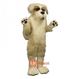Fluffy Dog Cartoon Costume Mascot