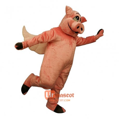 Flying Hog Cartoon Costume Mascot
