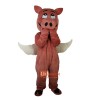 Flying Pig Swine Cartoon Mascot Costume Plush with Mask