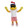Frickers Glasses Chicken Cartoon Mascot Costume
