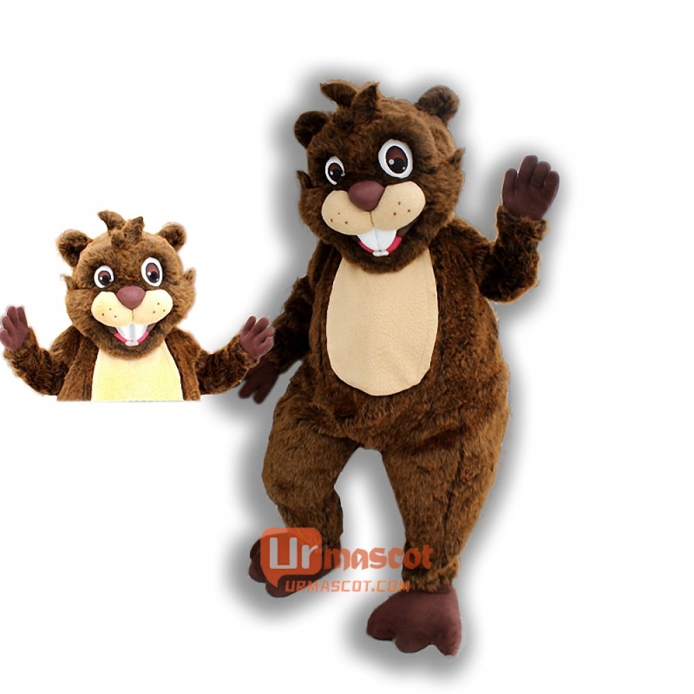 Friendly Beaver Mascot Costume Cosplay Outfits