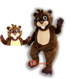 Friendly Beaver Mascot Costume Cosplay Outfits