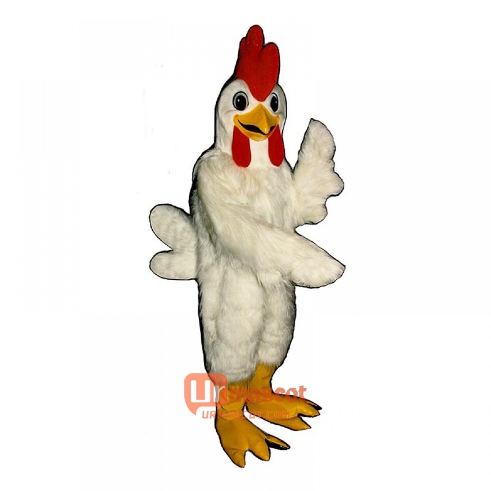 Friendly Chicken Cartoon Costume Mascot
