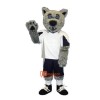 Friendly Coyote Cartoon Mascot Costume