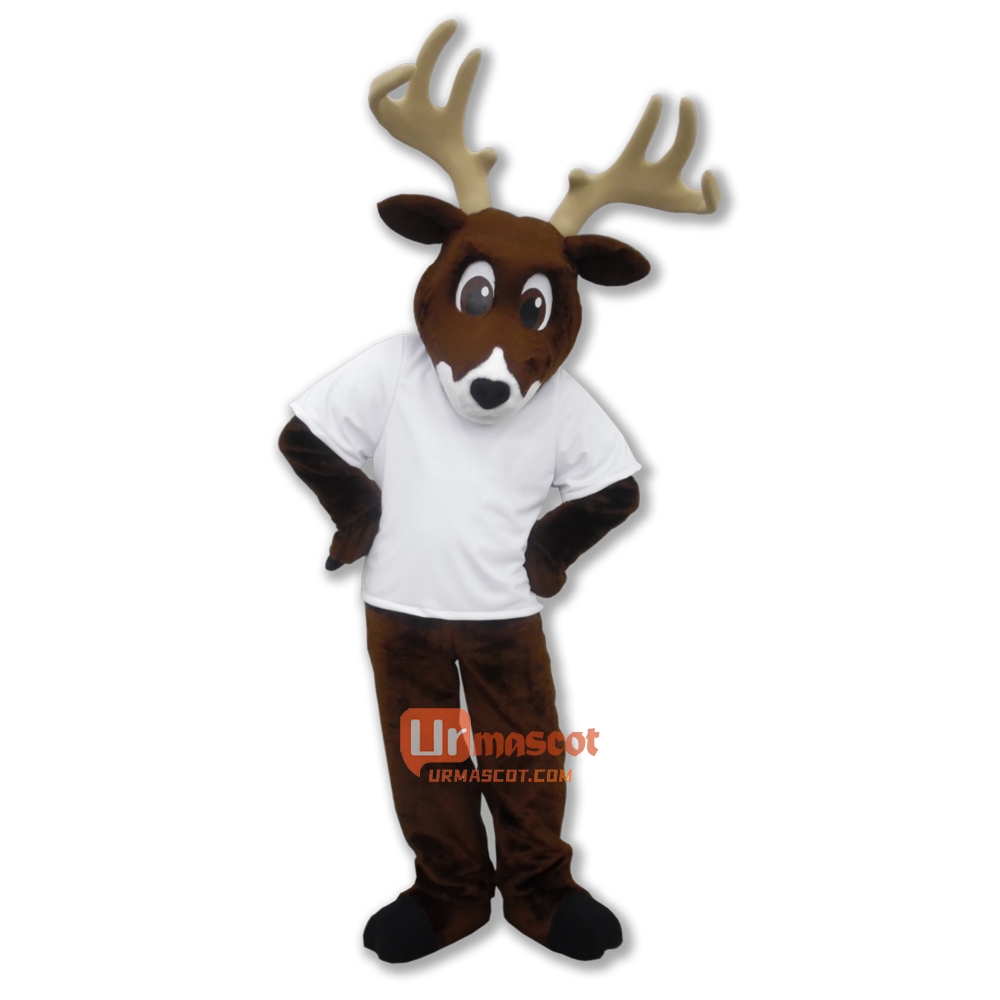Friendly Deer Mascot Costume Cosplay Outfits
