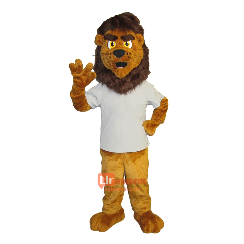 Friendly Lovely Lion Custom Cartoon Mascot Costume