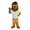 Friendly Lovely Lion Custom Cartoon Mascot Costume