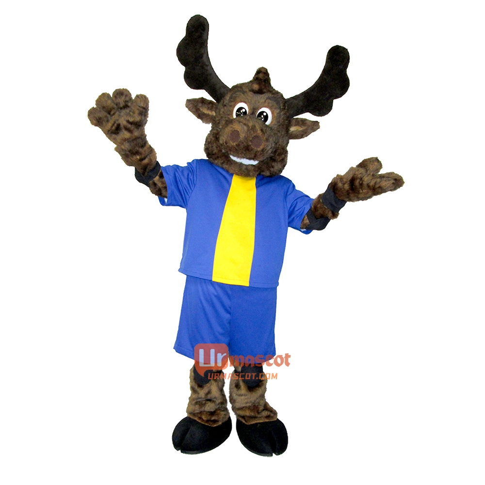 Friendly Moose Custom Cartoon Mascot Costume