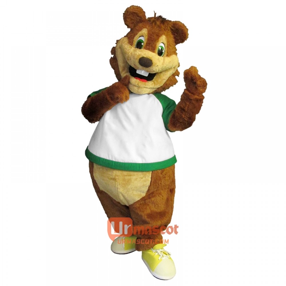 Friendly Squirrel Custom Cartoon Mascot Costume