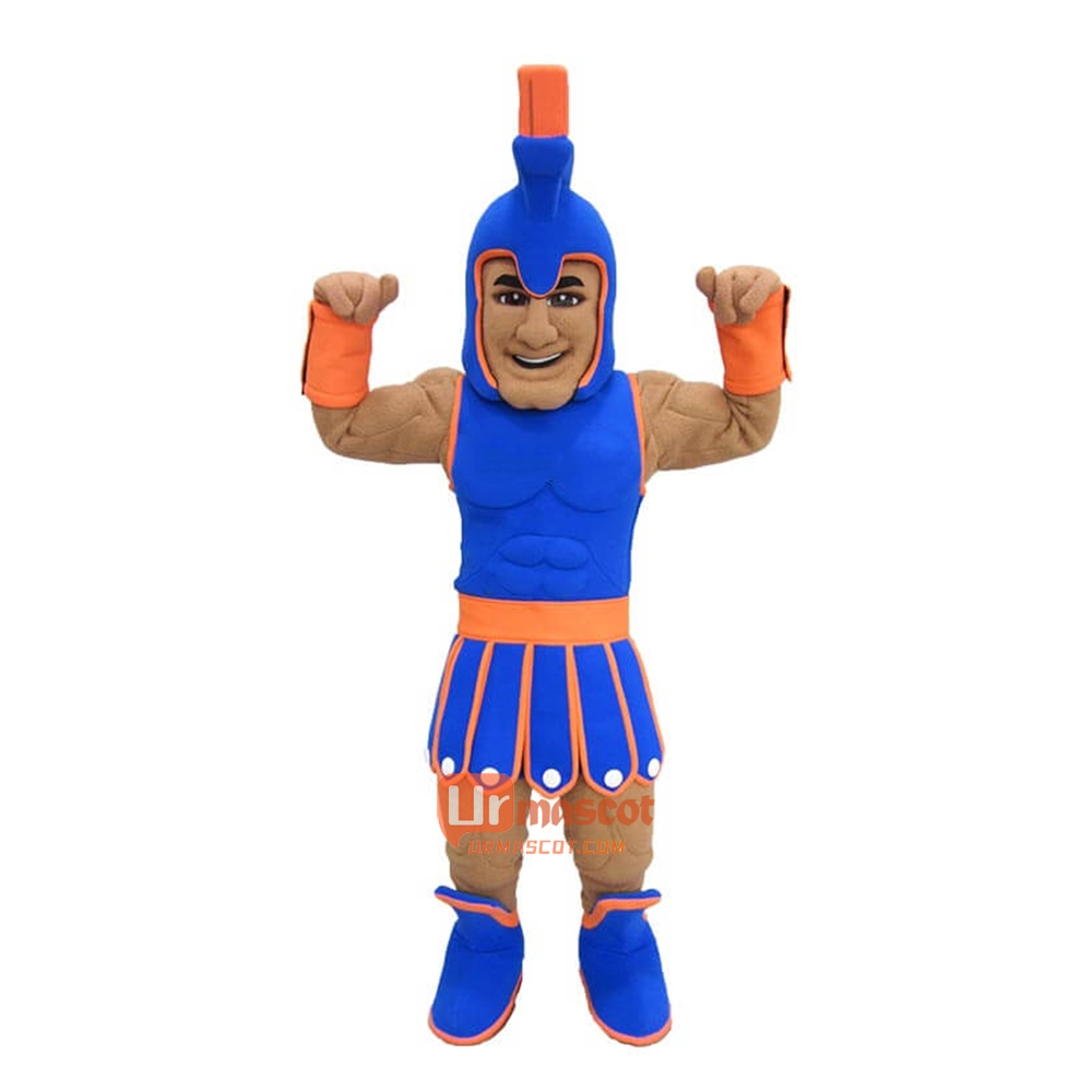 Friendly Trojan Cartoon Mascot Costume