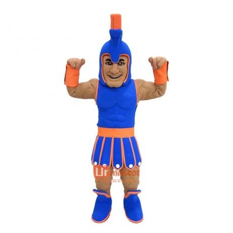 Friendly Trojan Cartoon Mascot Costume
