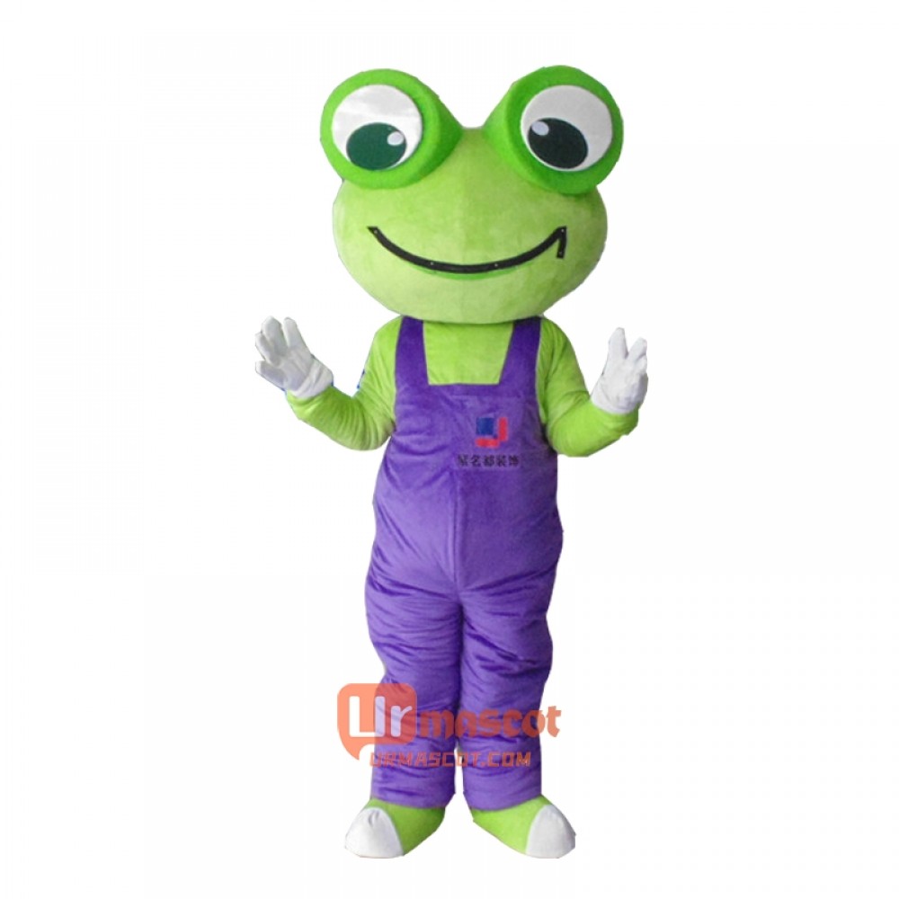 Frog Mascot Cartoon Costume