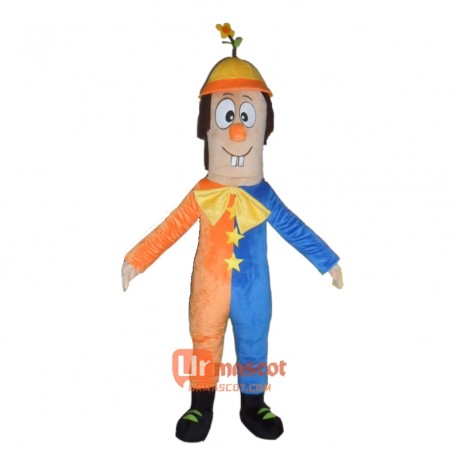 Funny Clown Mascot Cartoon Costume