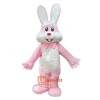 Furry Pink Bunny Rabbit Mascot Cartoon Costume