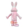 Furry Pink Bunny Rabbit Mascot Cartoon Costume